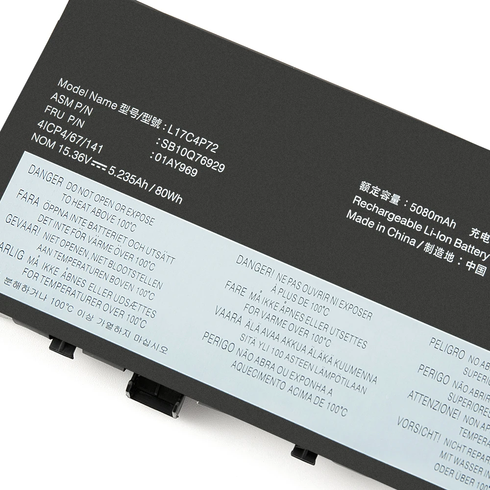 

SUOZHAN L17C4P72 L17M4P72 Laptop Battery For Lenovo ThinkPad X1 Extreme Gen 1 2 For ThinkPad P1 1st 2nd Gen L18M4P71 01AY968