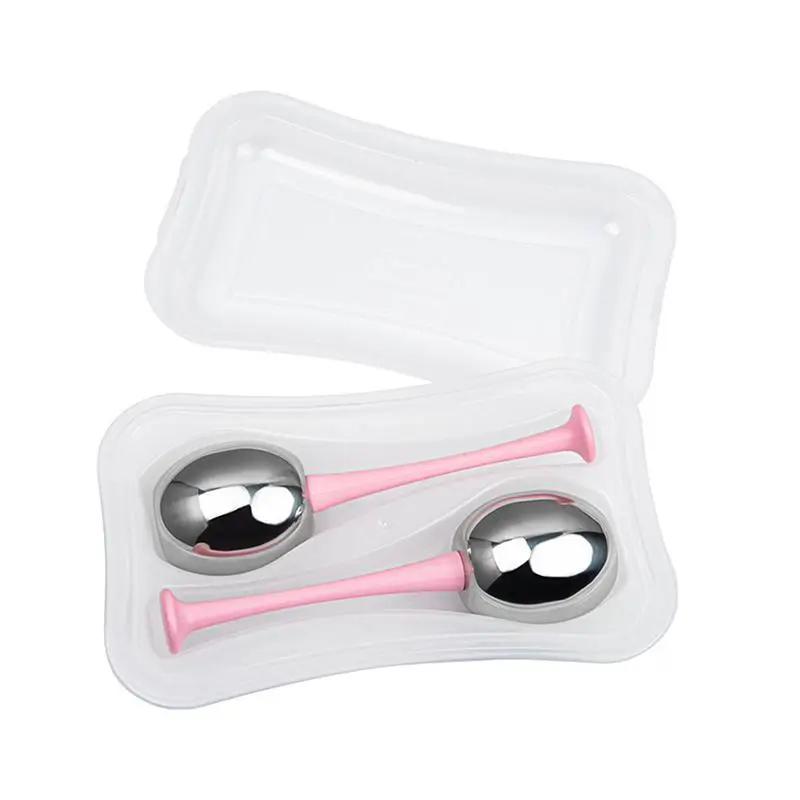 1/2Pcs Stainless Steel Facial Ice Globes Cooling Cryo Tools Suitable for Sensitive Skin Home Spa Massage