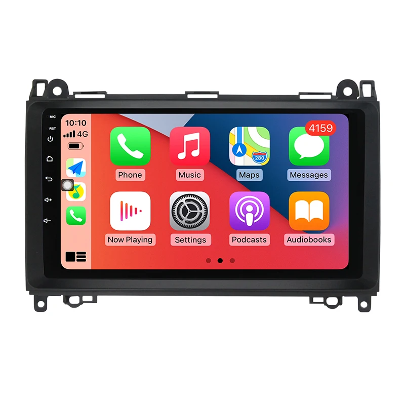 9 inch Car Radio Fascias Frame For Mercedes Benz B200 A B Class W169 W245 Viano Vito W639 Sprinter W906 Mount Kit Panel Wiring