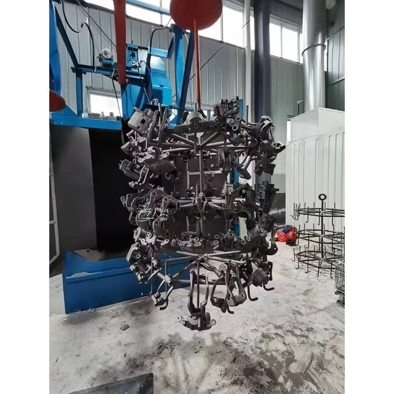 Customized Rotating Hook Shot Blasting Machine with Variable Hanger Speed Different Surface Roughness Control Customized Sale