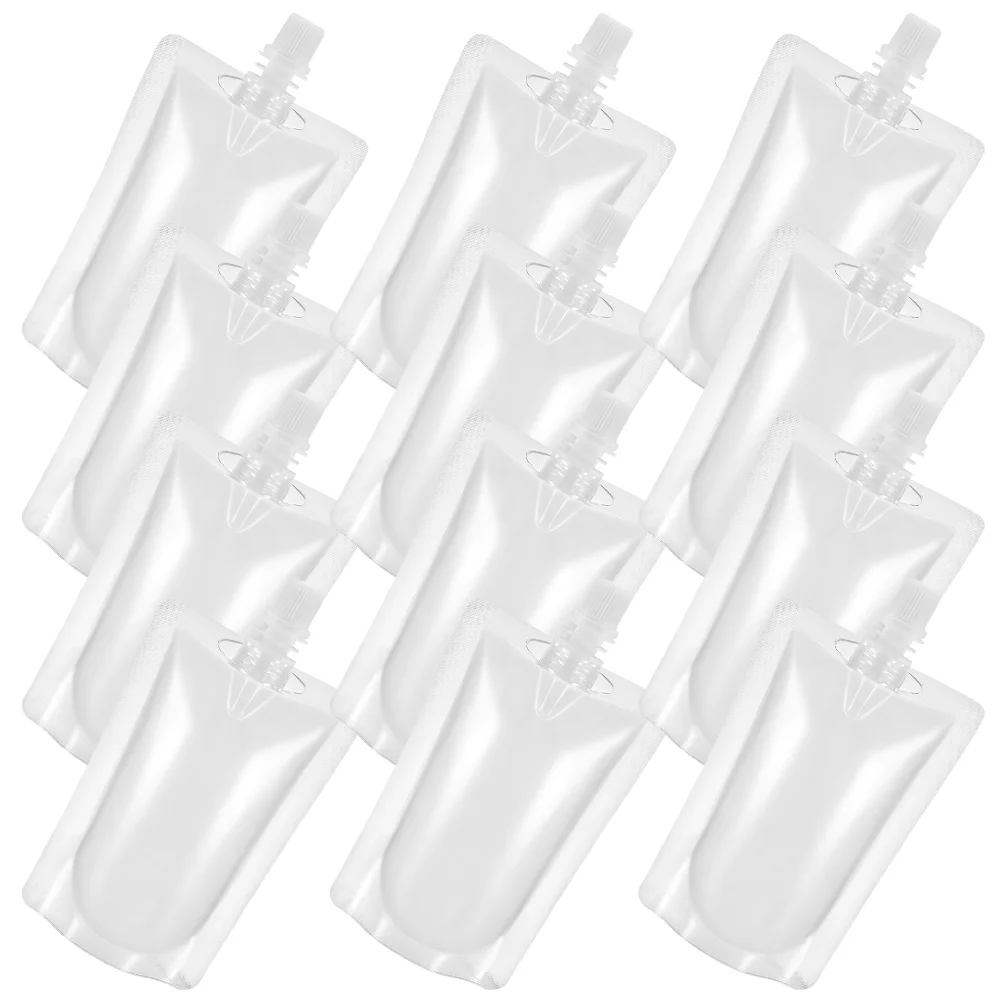 100 Pcs Water Bottle for Men Self-supporting Nozzle Bag Outdoor Flasks Juice Packing Transparent Plastic Liquid Miss