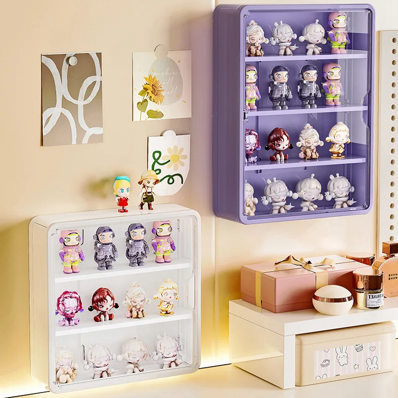 

Blind Box Storage Display Rack Wall Mounted Transparent Figurine Display Case Landscaping Box Dust-Proof Cabinet
