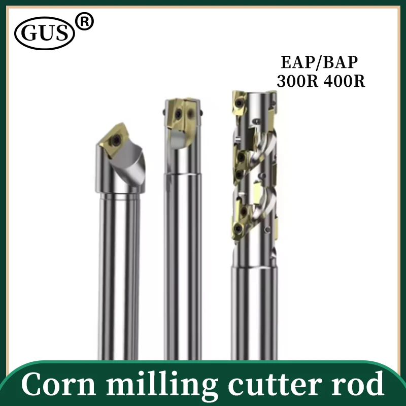 

BAP300R 400R Corn milling cutter Rod Spiral Side Roughing Cutting Spiral Groove Machining Center Tool for APMT1135 1604 insert