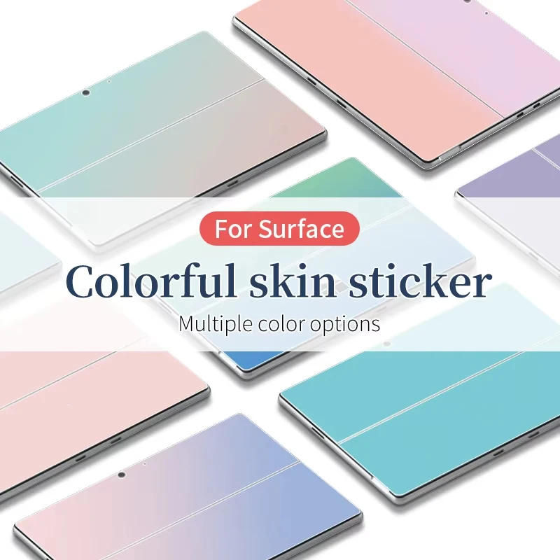 Tablet Skin Sticker For Microsoft Surface Pro 11/9/8/7/6/5/4/3/X Go3/2 Back Cover Body Decal Skin Protector Film Anti-Scratch