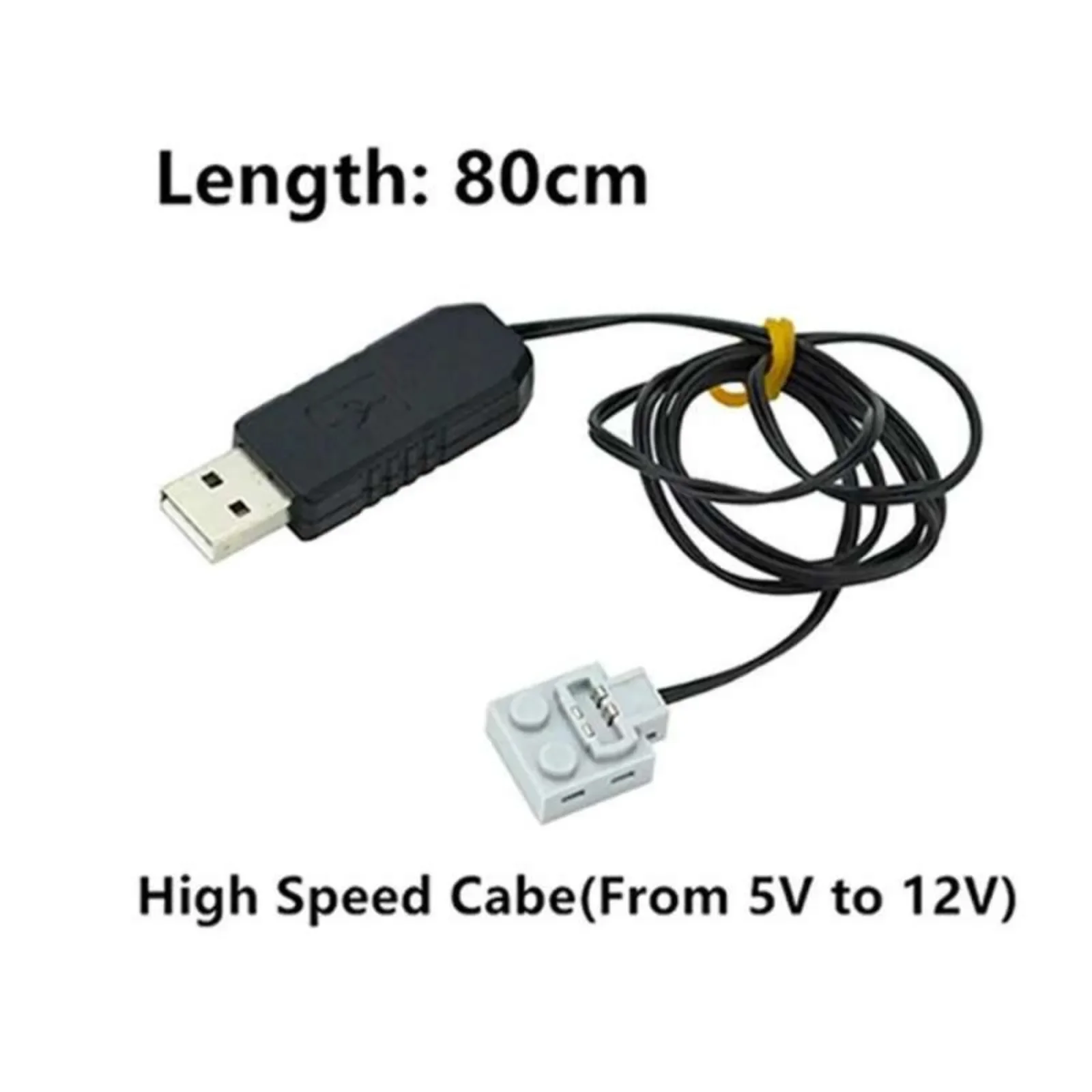 DIYmall USB Power Supply Cable 1M 5-9V Compatible with Legoeds 9686 8883 High Low Speed Dual Mode