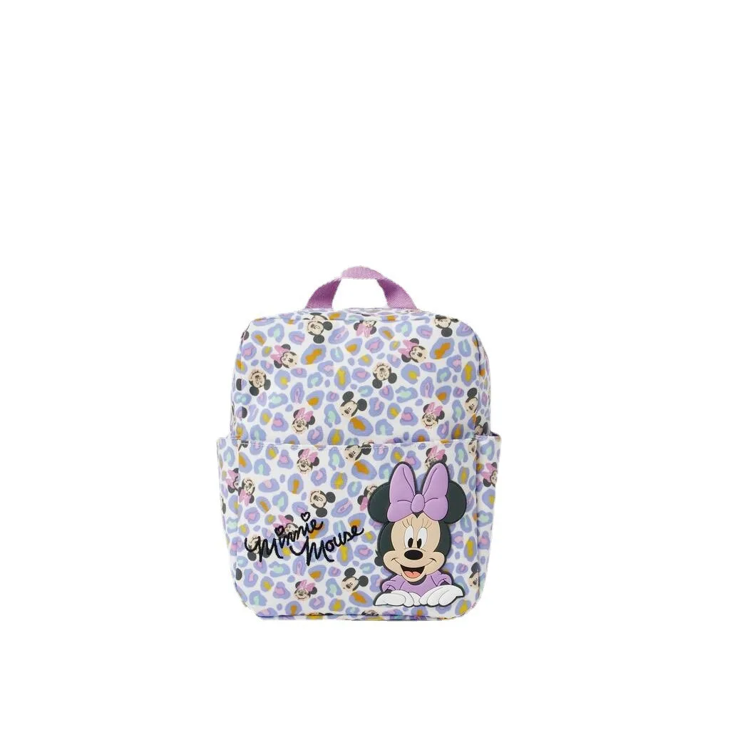 Purple cartoon printing Two-shoulder Bags Girls Fashion Breathable Light Backpacks Kids Bags Outdoor