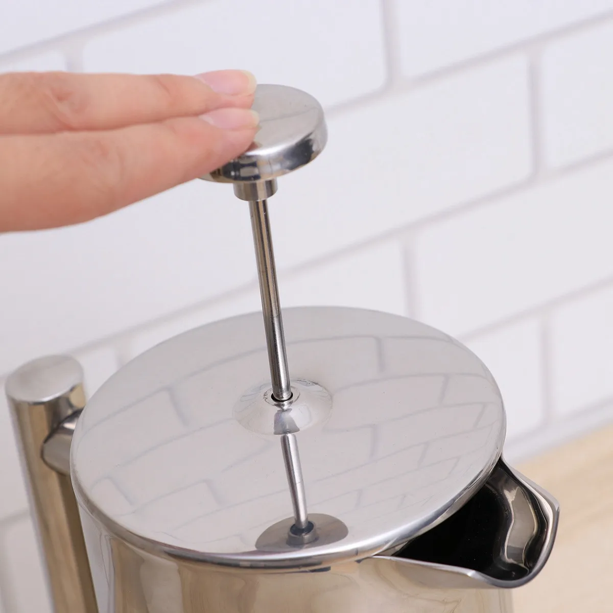 

Кофеварка из нержавеющей стали на 1000 мл: современная, легко моется, подходит для посудомоечной машины, термостойкая, для чая и холодного кофе, для путешествий