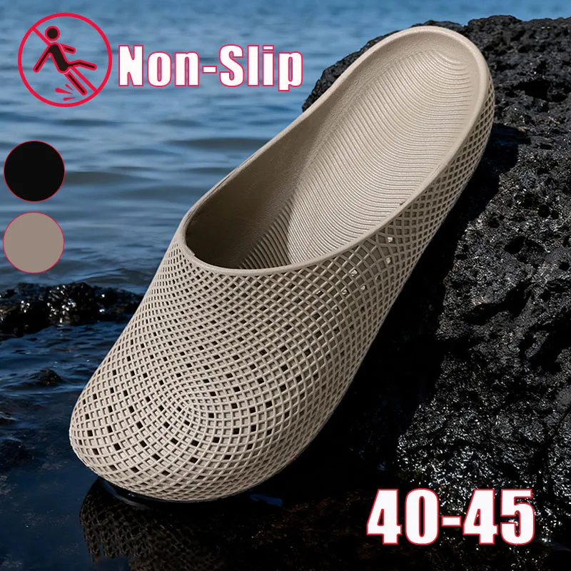 Slip on Work Clogs for Men Summer Breathable Anti Slip Kitchen Safety Shoes Lightweight Indoor Outdoor Garden Sandals
