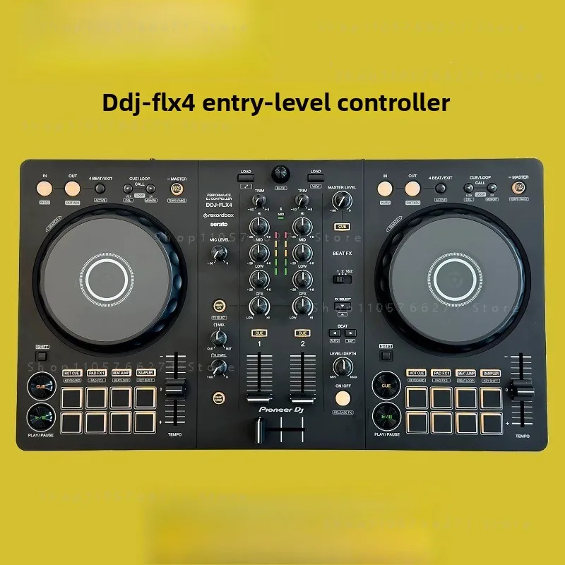 4 Channel DJ Controller Mixer with FX Pad for Rekordbox Serato Beginners