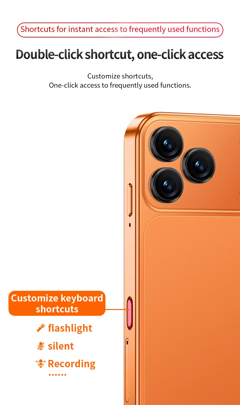 SERVO KING9600 Mini Android 15 Mobile Phone 4G 8GB RAM 128GB ROM Dual SIM Face Unlock WiFi GPS OTG Pocket Cellphone Play Store