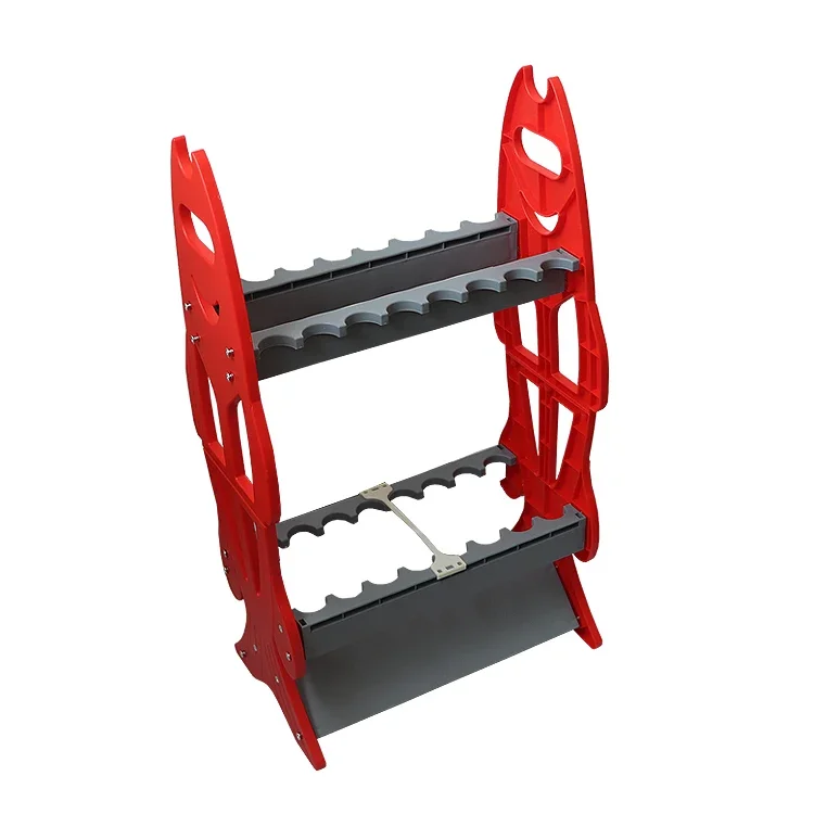 16 Rod Storage Single Or Double Sided ABS plastic Easy Assemble Rod Holder Stand Display Fishing Rod Rack