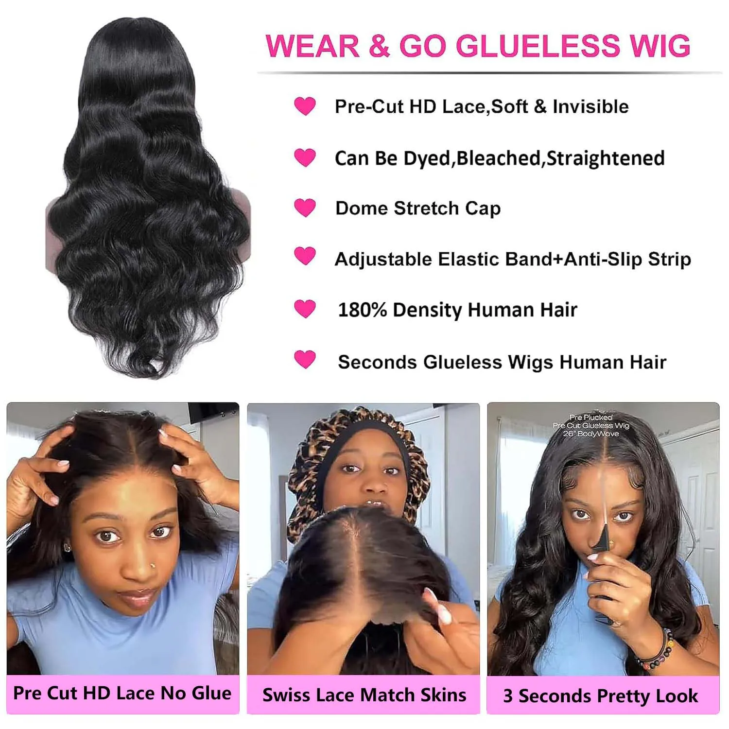 الجسم موجة غلويليس الباروكات 5x5 HD الدانتيل ارتداء الشعر البشري والذهاب غلويليس الباروكات الدانتيل الجبهة الباروكات الشعر البشري 180% الكثافة