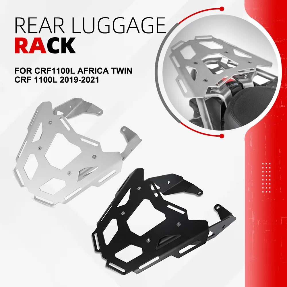 

For Honda CRF1100L Africa Twin CRF 1100L 2019-2021 Motorcycle Rear Luggage Rack Carrier Shelf Top Box Holder Support Bracket