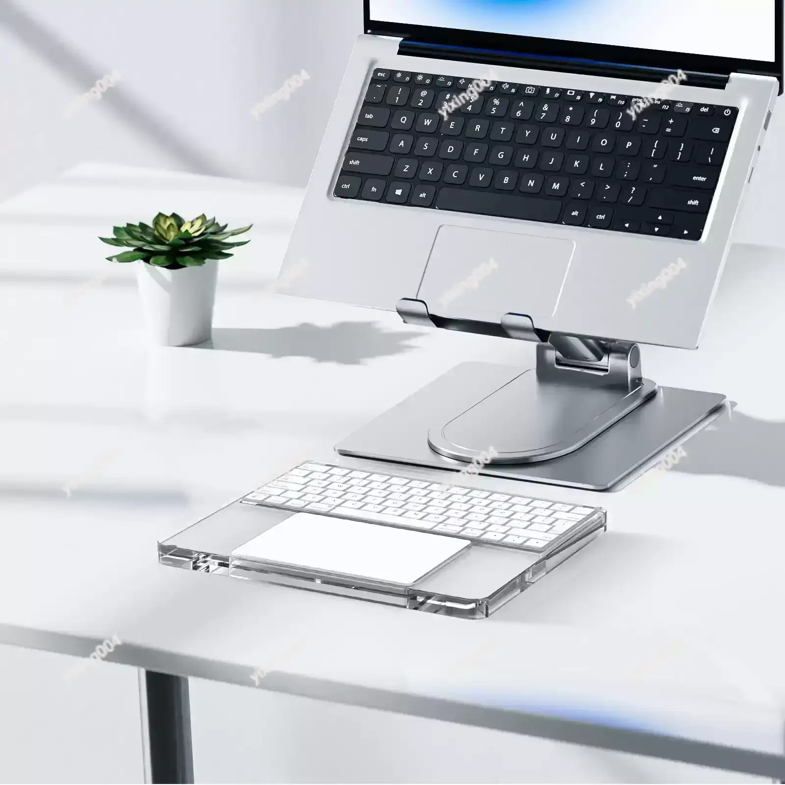 Transparent Acrylic Keyboard Wrist Rest 2/3 Layout Numeric Keypad Support Stand Pad