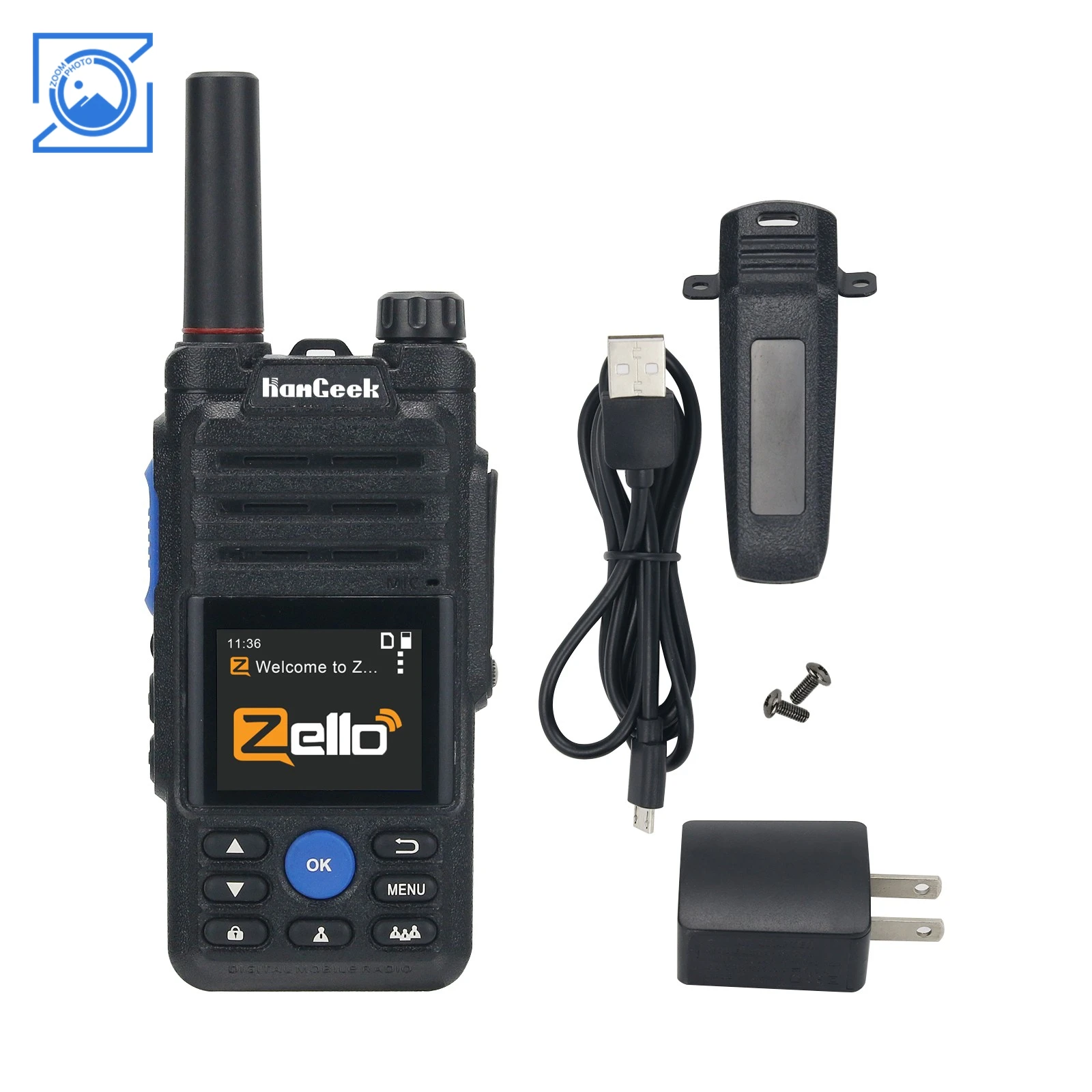 HamGeek HG-369 Professional 4G POC Walkie Talkie Long Range 5000km support Bluetooth WiFi for Zello Real-ptt