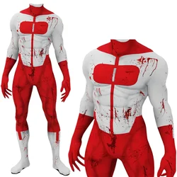 Wszechkrwawy niezwyciężony znak Grayson Cosplay body superbohatera niezwyciężony kostium drukowany Spandex Zentai strój kostium na Halloween