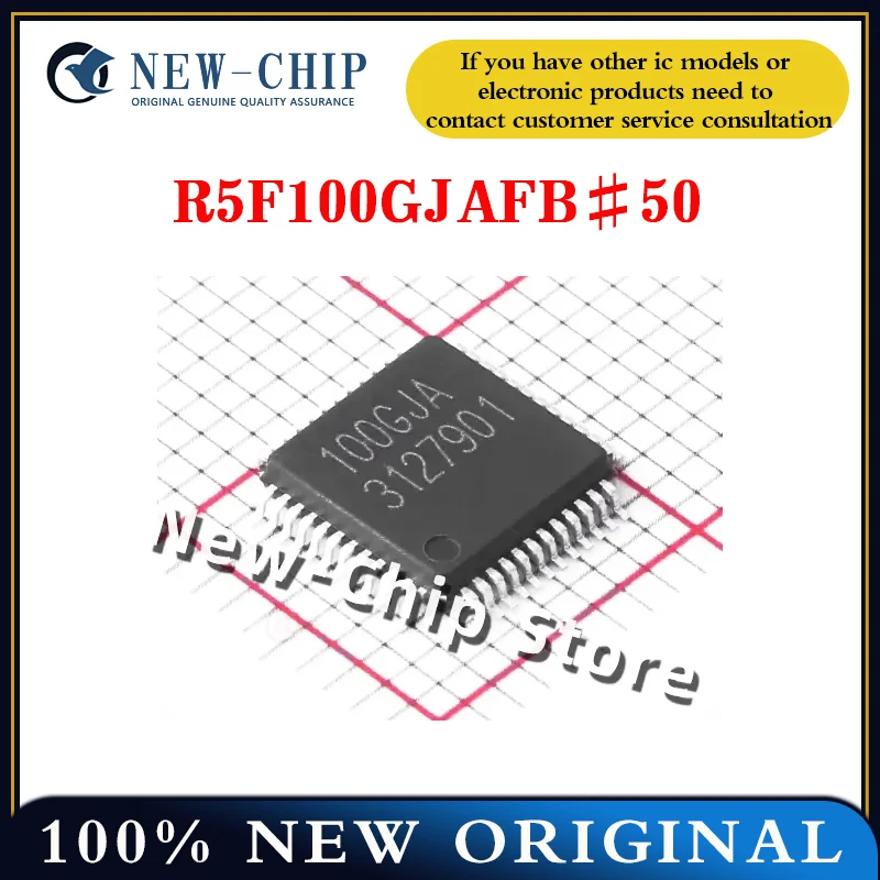 

1 шт.-20 шт./лот R5F100GJAFB # 50 100 ГJA LQFP-48 Новый оригинальный R5F100GJAFB