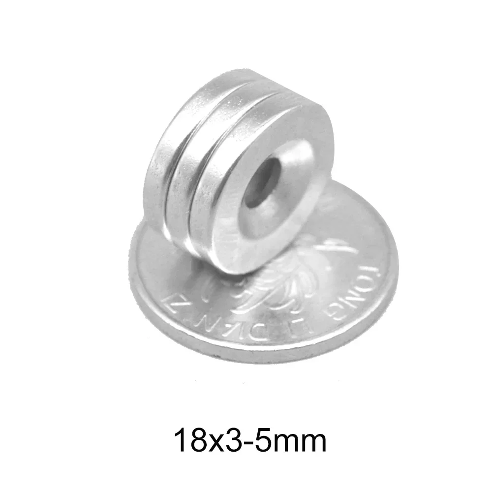 18x3-5 mm Permanent NdFeB Magnets 18*3 mm Hole 5mm Round Countersunk Neodymium Magnetic Magnet Strong 18x3-5mm 18*3-5