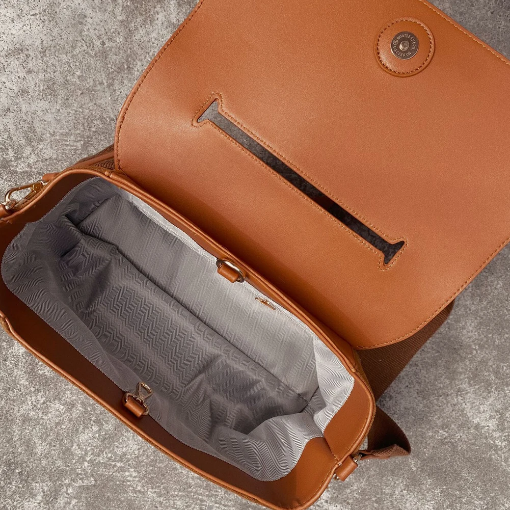 

Женская винтажная сумка через плечо, большая вместительная универсальная сумка на ремне, однотонная повседневная сумка через плечо, женская дорожная сумка