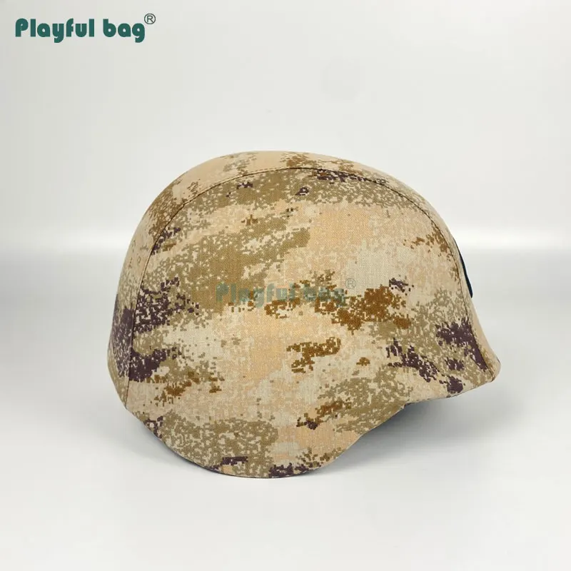 Playful bag Camouflage Helmet Cover Polyester material Outdoor Jungle Desert CAMO style Helmet cover AQB75