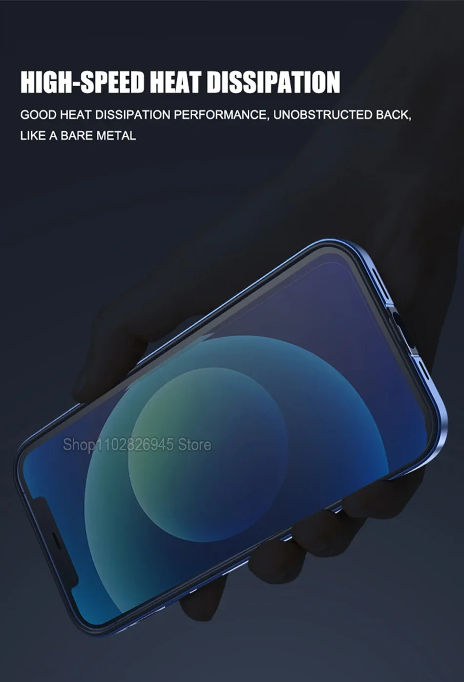 Hybrid Silicone Frame Aluminum Metal Phone Case For iPhone 16 15 14 13 12 Pro Max Better Heat Bumper