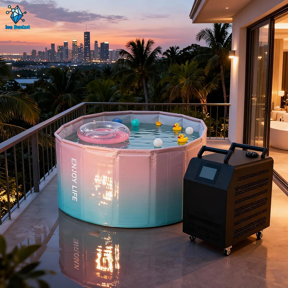 

1HP Household 110V/220V Water Chiller Cooling System Remote Control Cold Plunge Chiller for Group Recovery Chilling Equipment