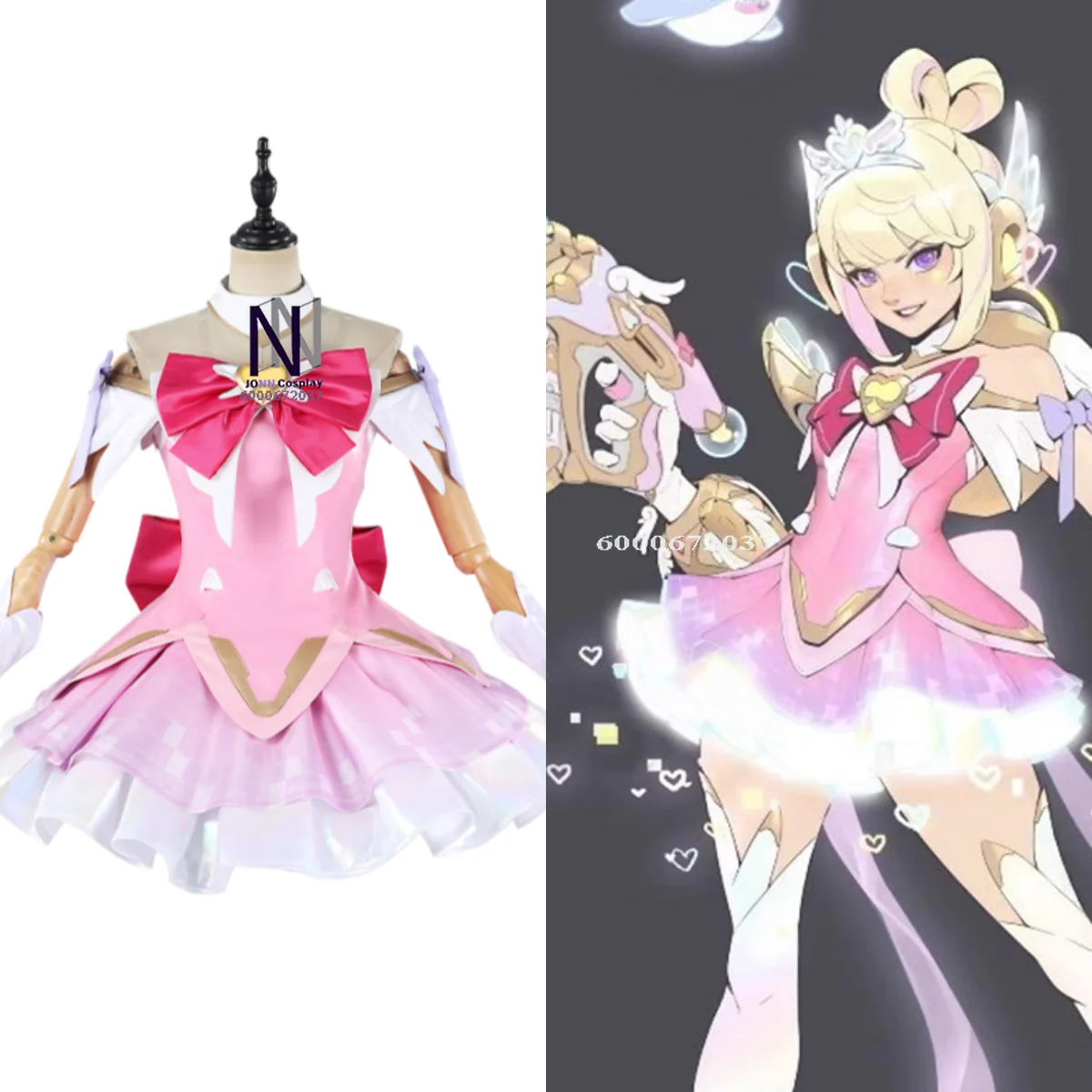 

Hot Game Cosplay Costume Anime Juno Role Playing Clothes High Quality Pink Sexy Dress for Women Comic Con Halloween Party Suits