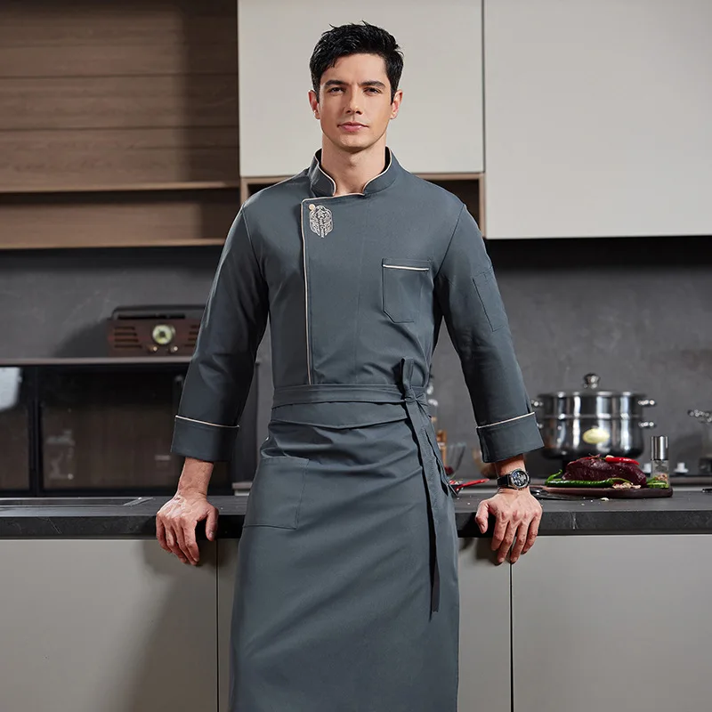 Manteau de Chef à manches longues pour hommes et femmes, nouveau Style, veste de cuisinier élastique pour cuisinières de Restaurant et cantines