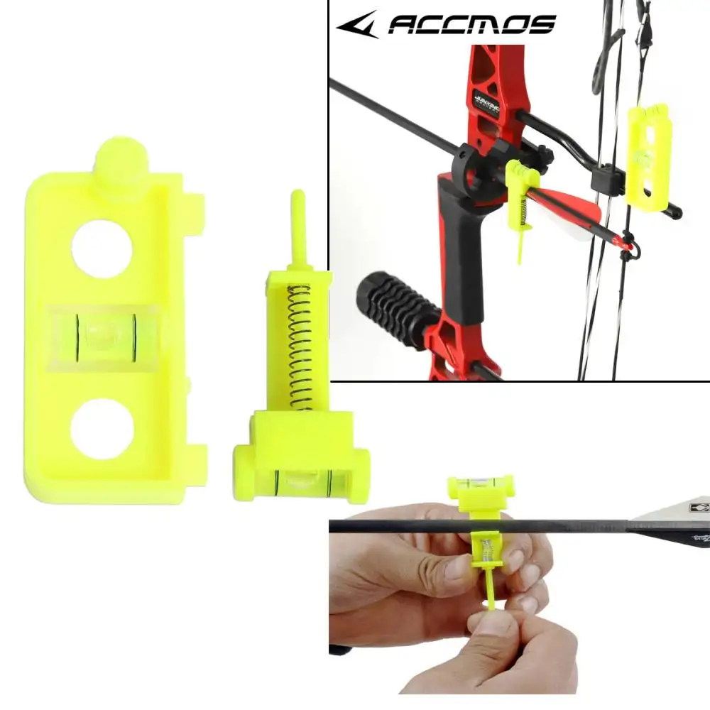 Compound Bow Tuning Mounting String Level Combo Snap-on Arrow Nock Positioning Tool Plastic Archery Accessory for Hunting