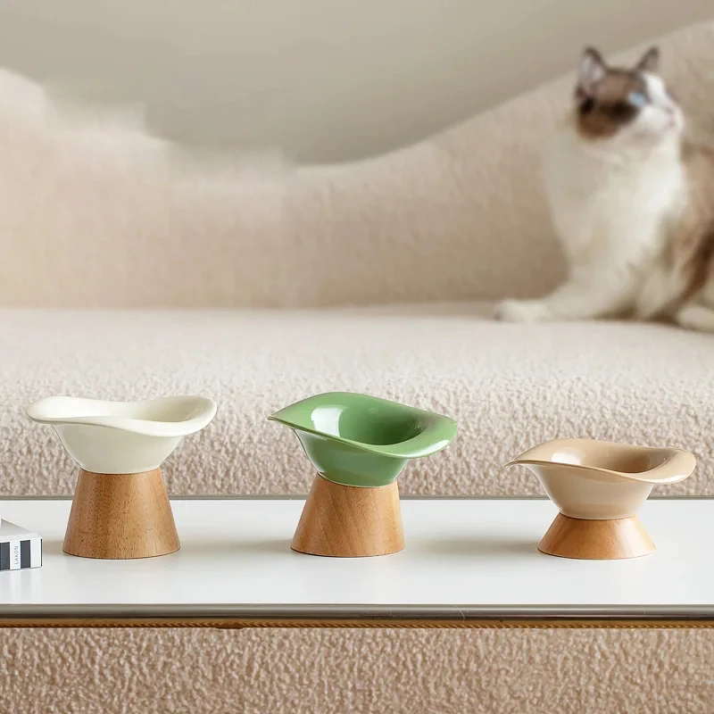 

Creative Ceramic Cat Bowl Separable Puppy Dog Food Water Snack Dish Tilted Elevated Cat Feeder Drinkers Pet Supplies Accessories