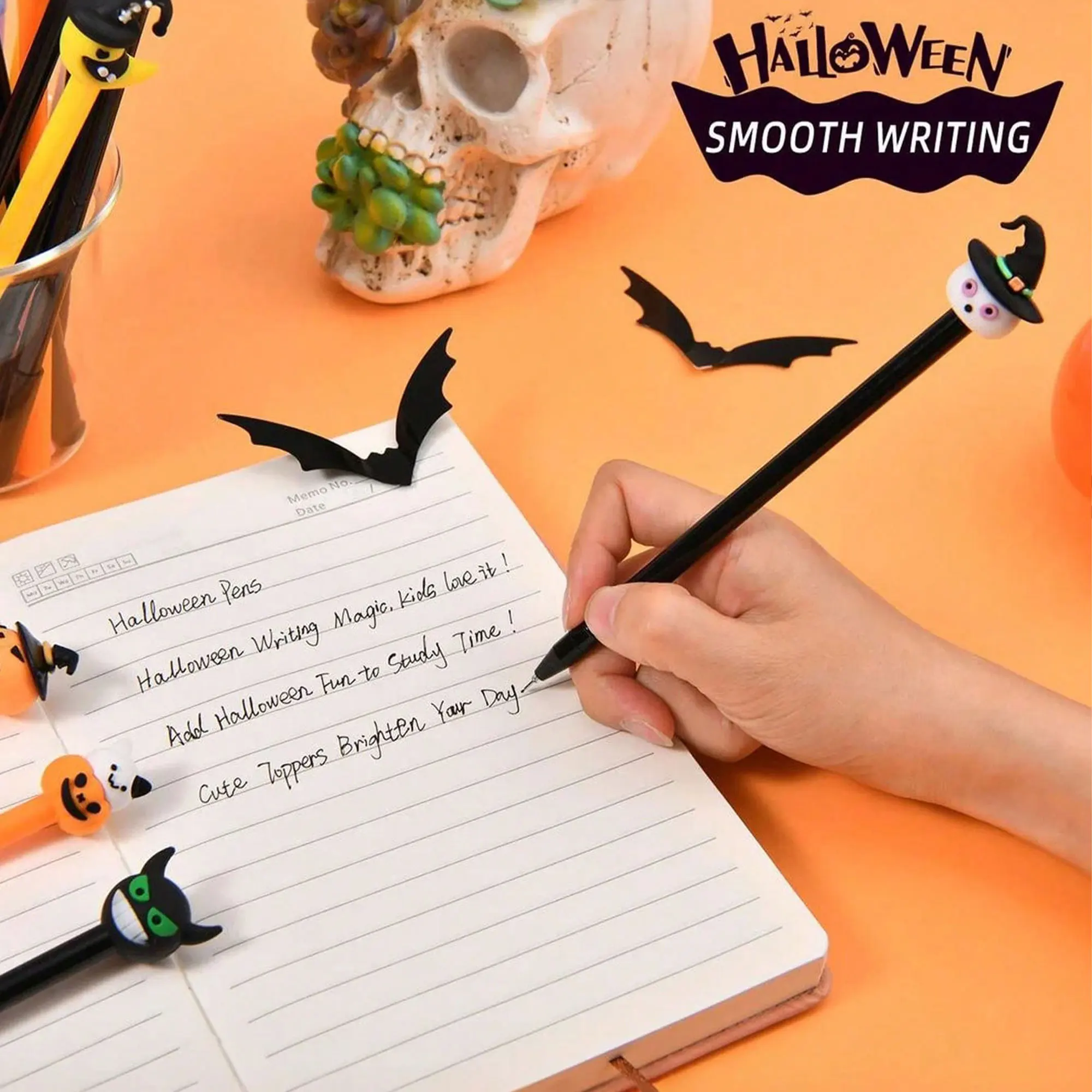 

Halloween Witch - Themed Pen Spooky - Cute Design Christmas Gift Art Toy Stationery Festive Decor