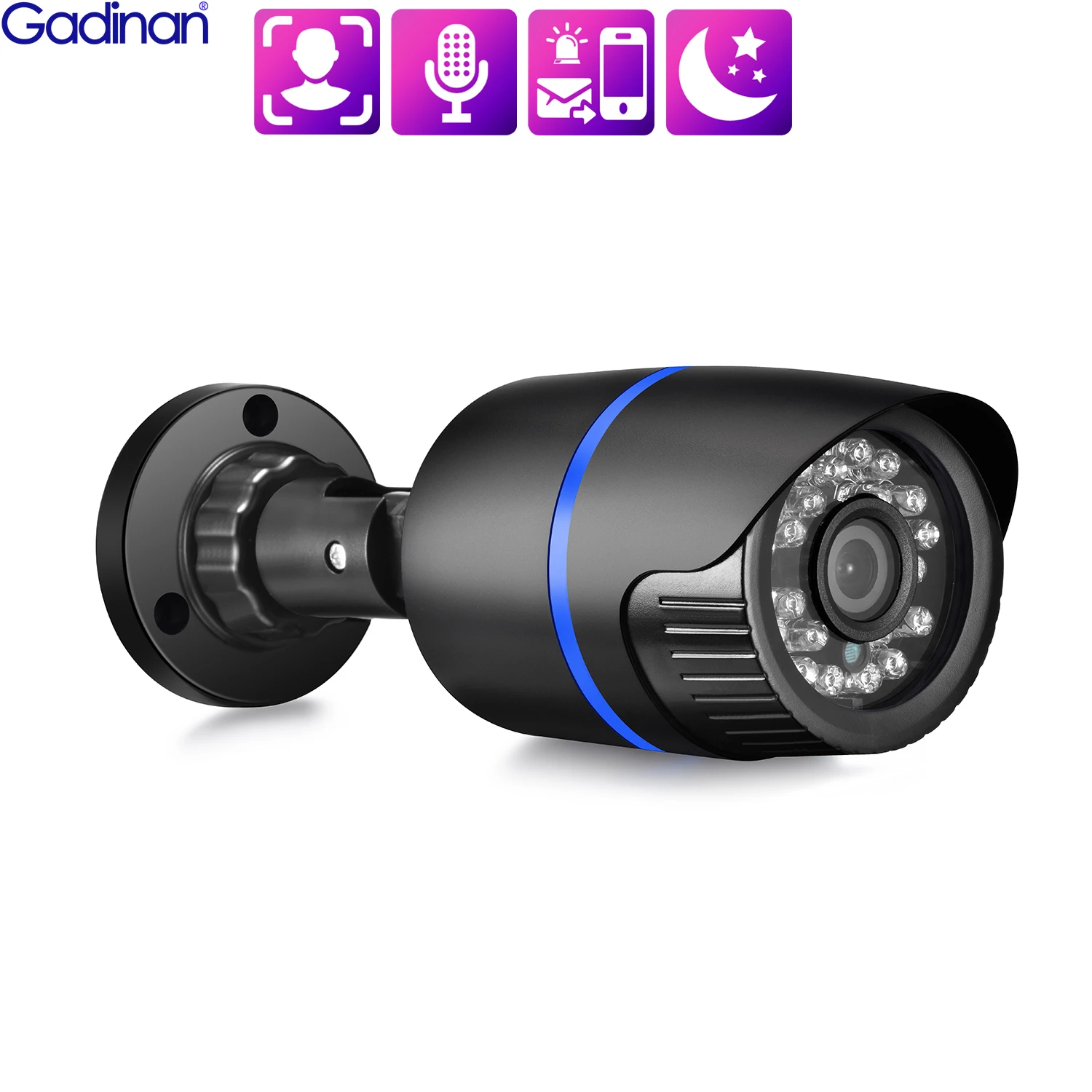 

H.265+ 8MP 4K Waterproof Bullet IP Camera Face Detect IR LED Outdoor Security Night CCTV System POE Video Surveillance XMEye