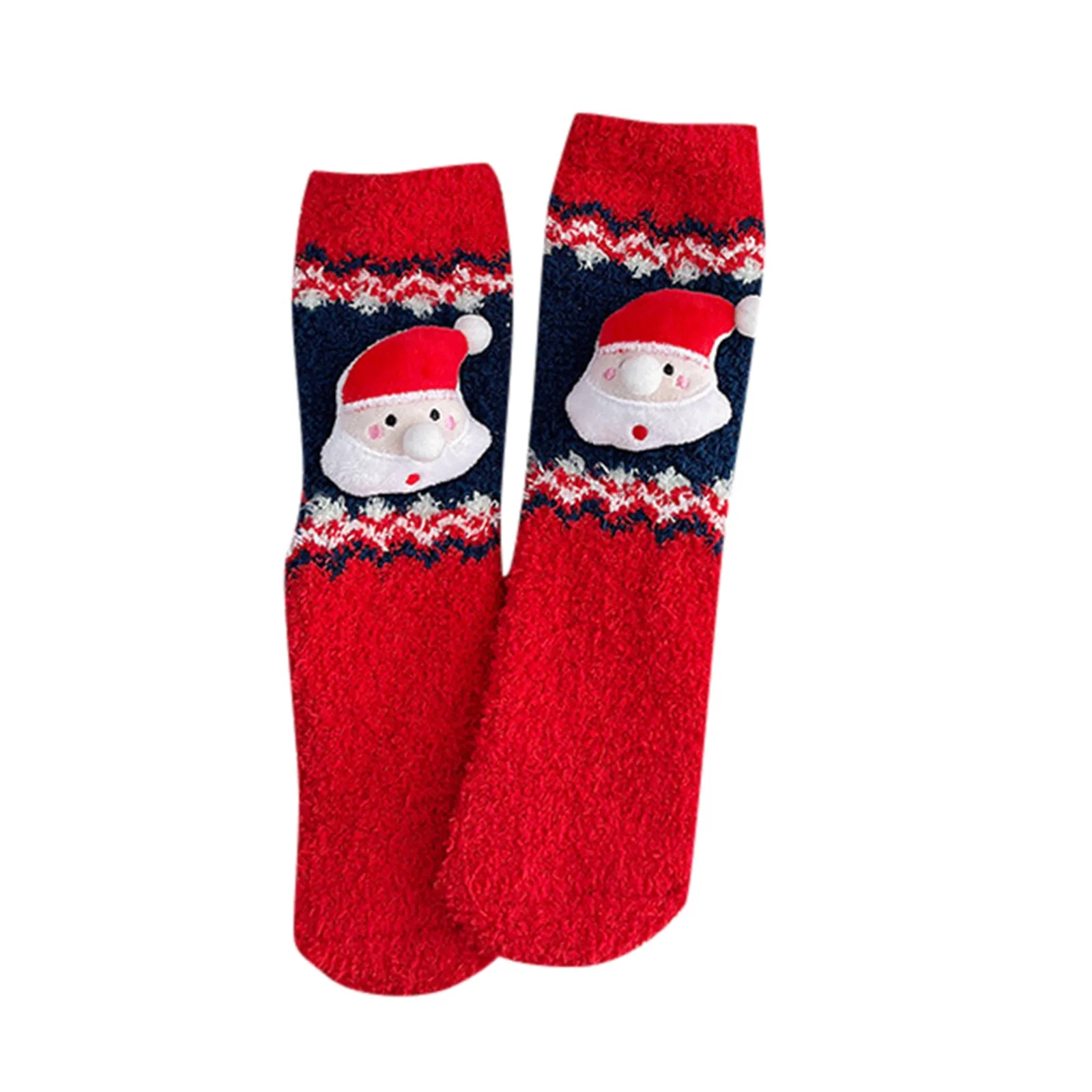 Winter Warm Socks Women penguin Plush Soft Female Non Grip Floor Slippers Short Sock Fuzzy Fluffy Deer Elk Bear Christmas Gift