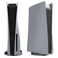 Placas grises del 30 aniversario para consola PS5, cubiertas de placa frontal ABS de primera calidad con pegatinas de logotipo para PlayStation5 PS5 Fat Disc