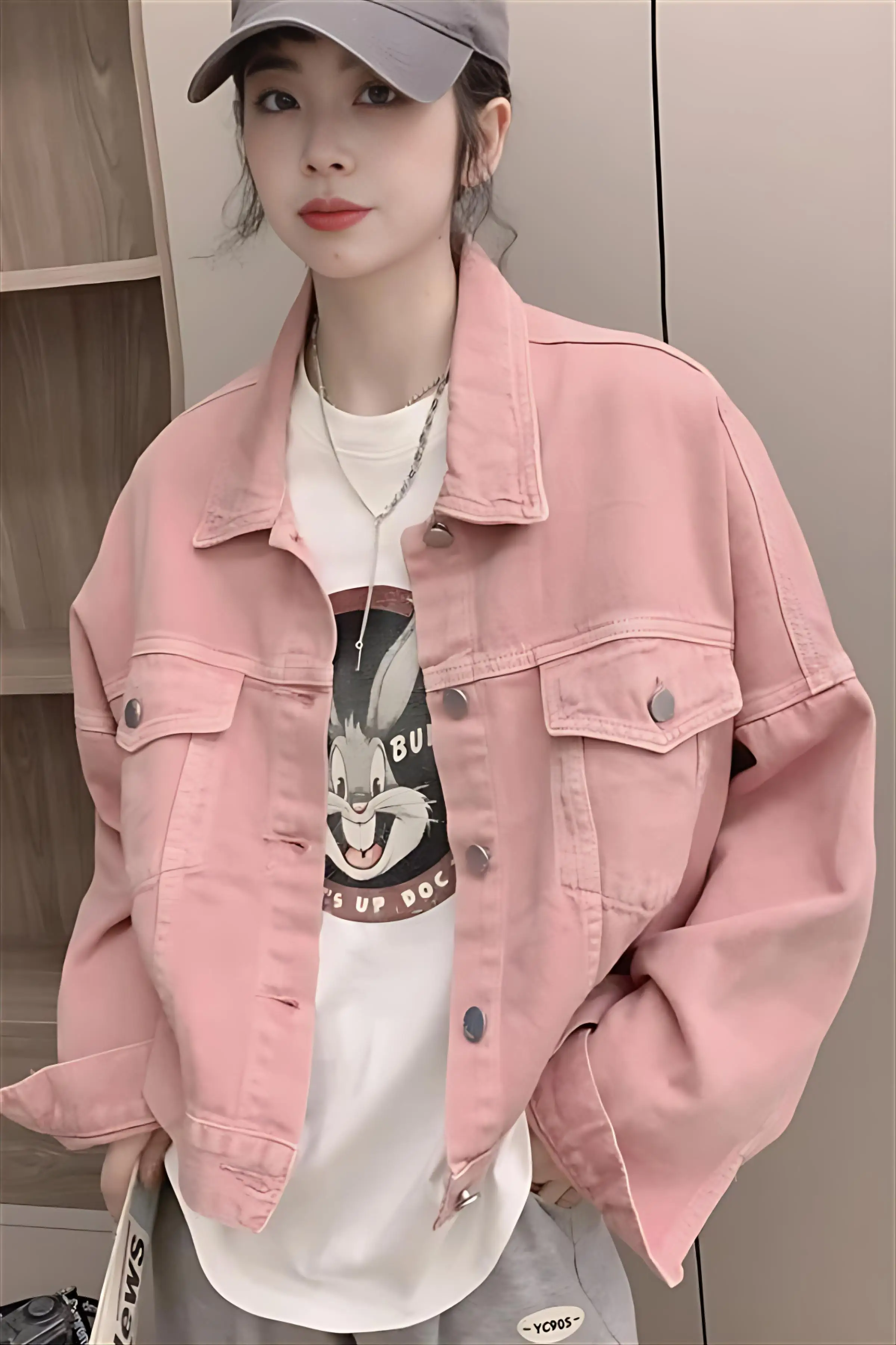 

Джинсовое пальто женское осеннее вельветовое лоскутное пальто большого размера в стиле ретро плиссированный пояс в клетку школьный шнурок с необработанными краями шикарный