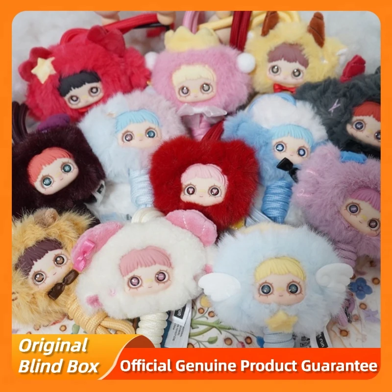 

Подлинная серия гороскопов Maymei, слепая коробка, ремешок для мобильного телефона, гороскоп, виниловые плюшевые игрушки, кулон, подарок на день рождения для девочек