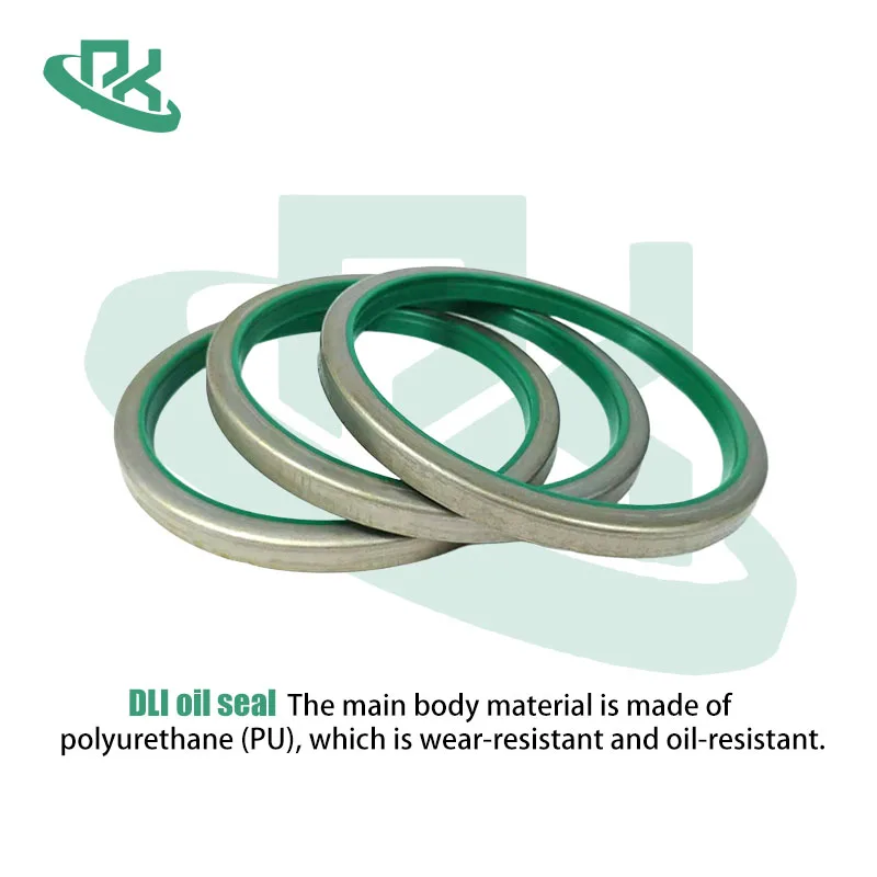 ID:38mm~41.28mm DLI Type Of Oil Seal Excavator Bucket Dustproof Oil And Wear Resistance Single Lip