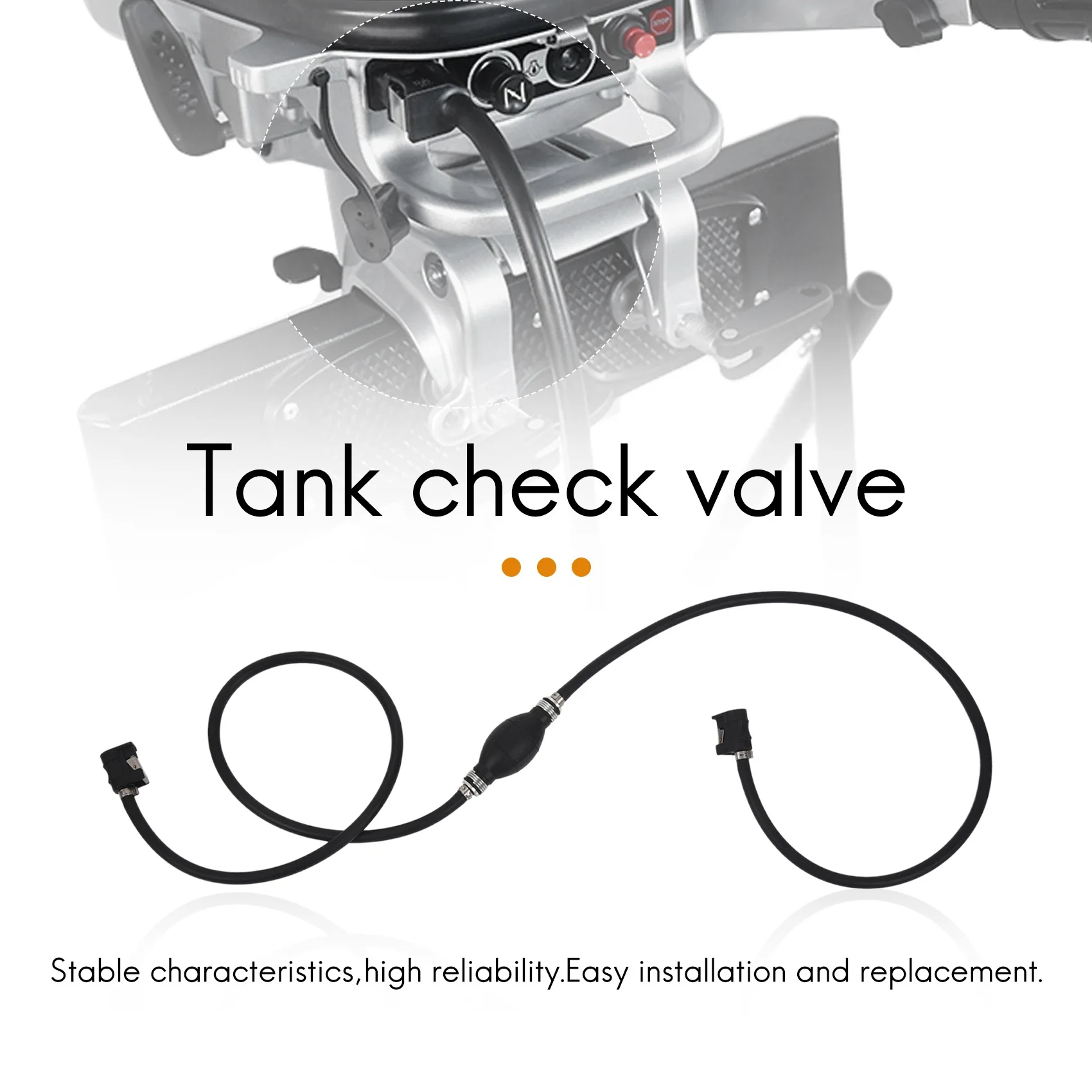 Kit de connecteurs de réservoir d'essence pour moteur hors-bord de bateau, tuyau de conduite de carburant A19Q pour moteur Yamaha