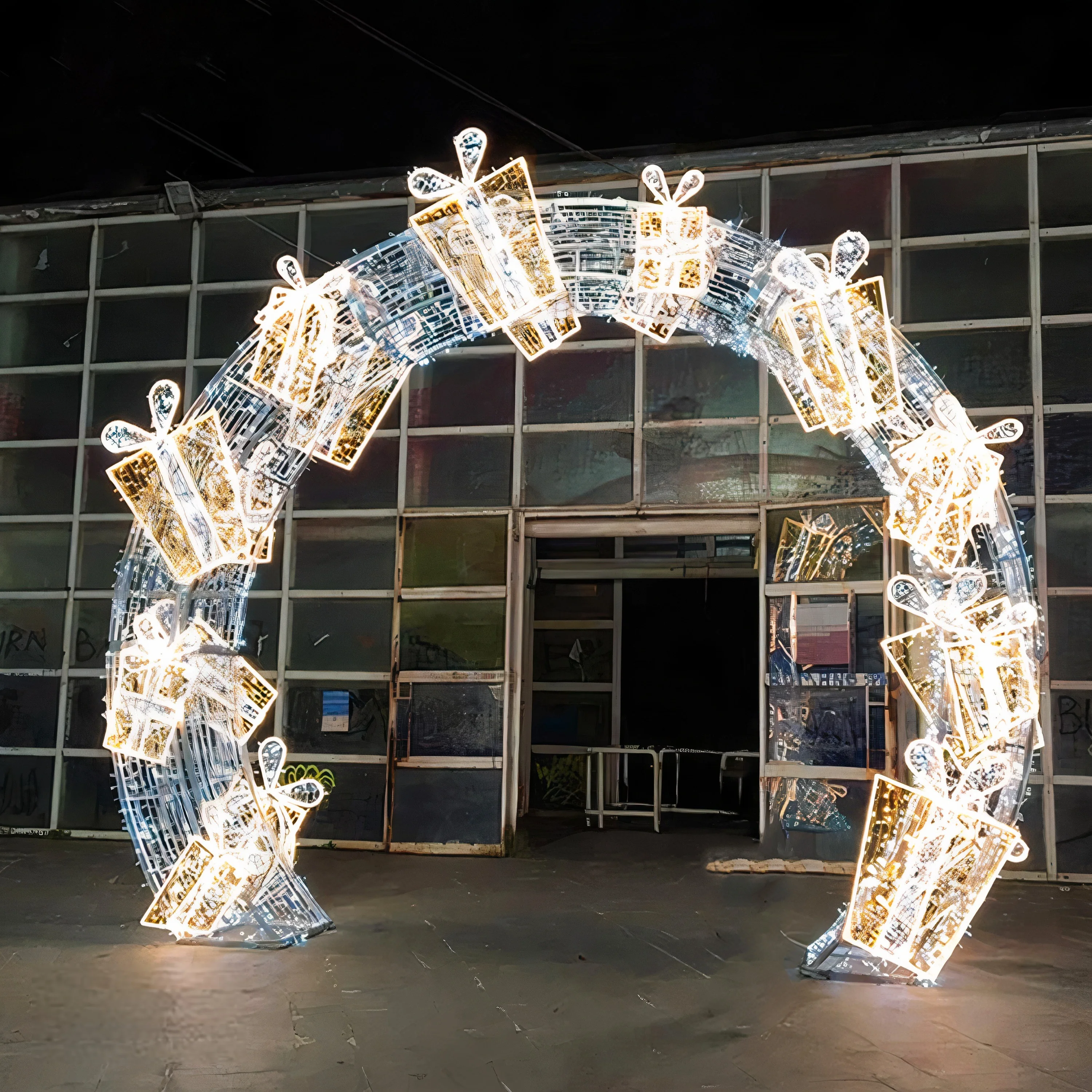 

IP65 High Brightness 3D Motif LED Lighting Waterproof Christmas Arch Light for Home Decorations Landscape Celebrations Halloween