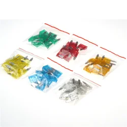 60pcs Car Fuses 5A 10A 15A 20A 25A 30A AMP small Micro Auto Blade Kit Security Blade Type Holder Fuses Assortment Kit