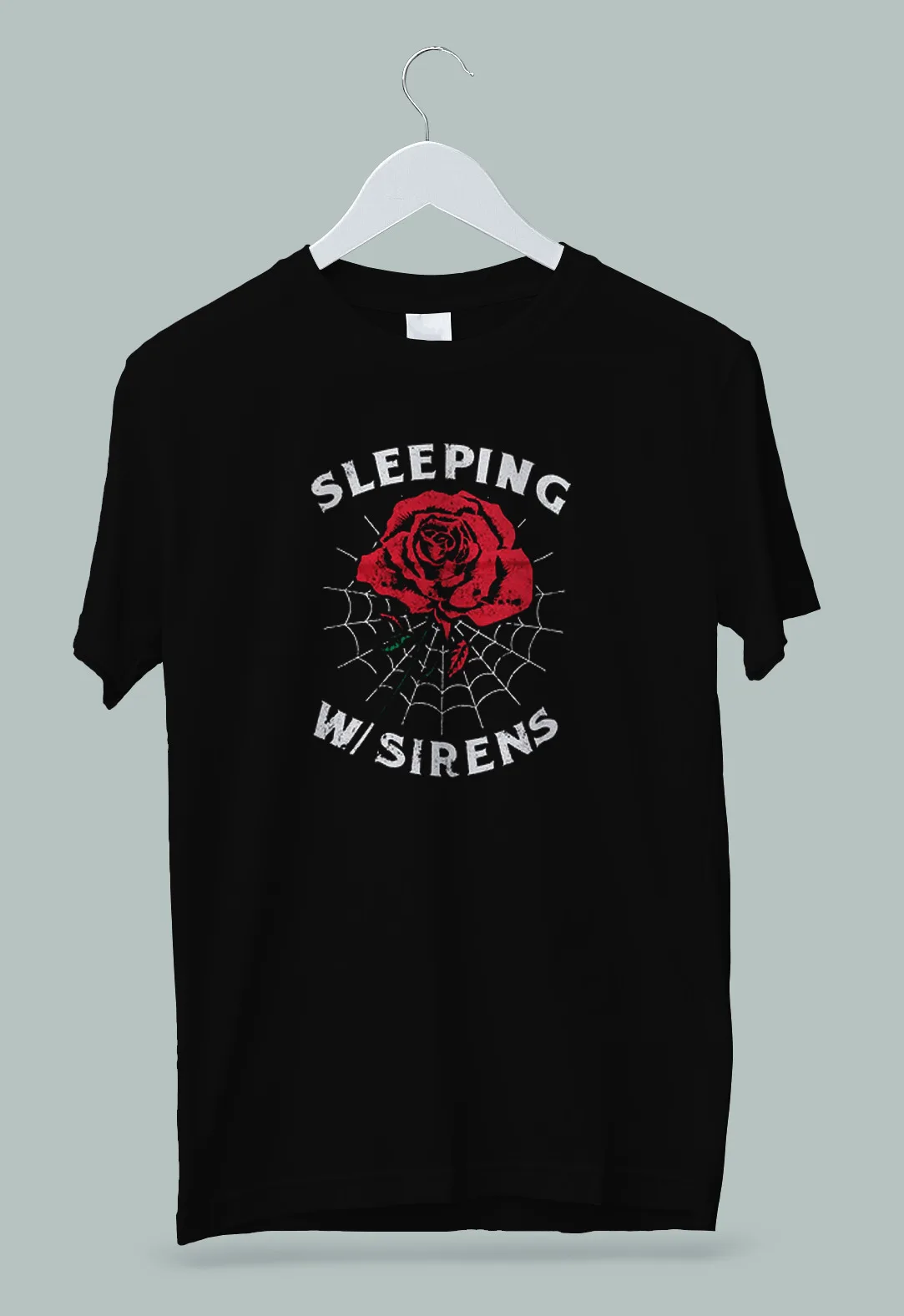 Sleeping With Sirens Rose Web T-Shirt S-2XL