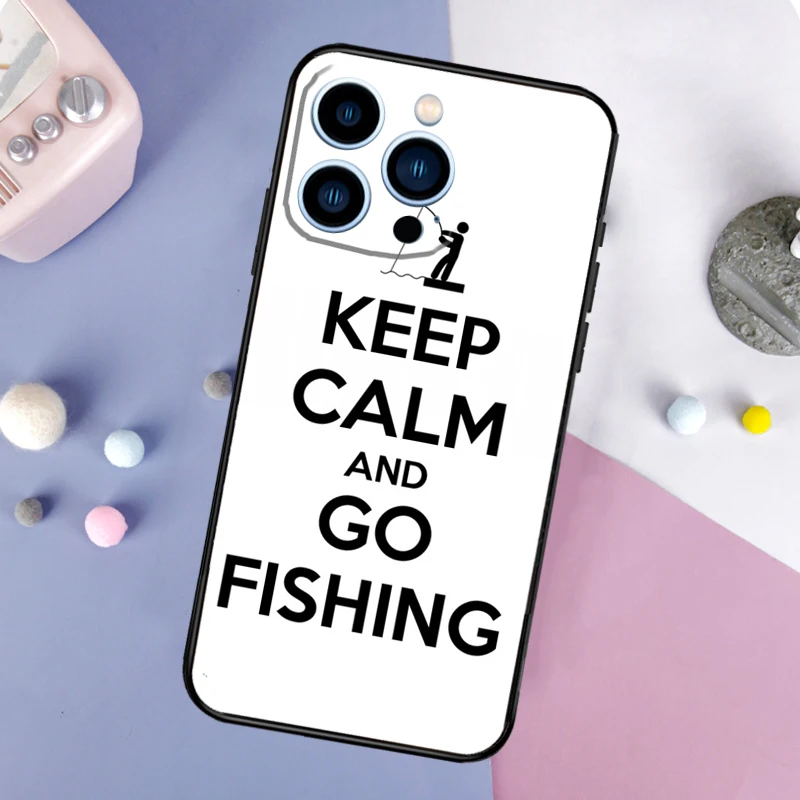 حافظ على الهدوء والذهاب لصيد السمك من السيليكون لهاتف آيفون 17 Air 17 Pro 17 Pro Max غطاء كامل ناعم #6