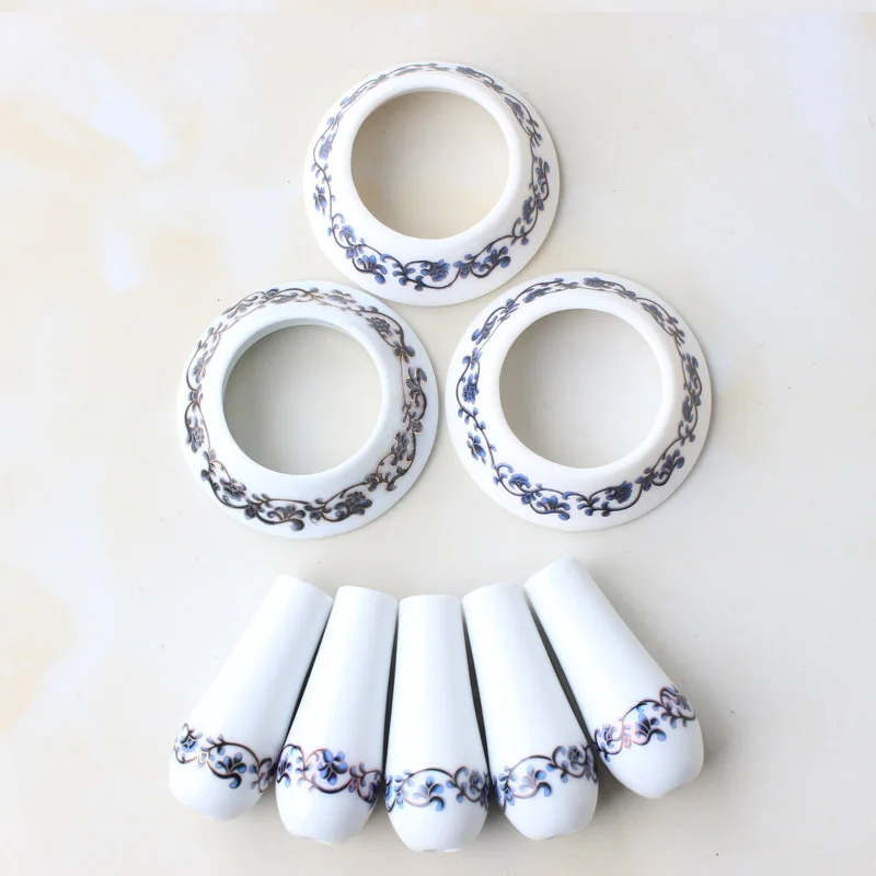 IMPEU Duschsystem, Keramik-Ersatzgriffteil, Keramikring für Waschtischarmatur und Badezimmerzubehör