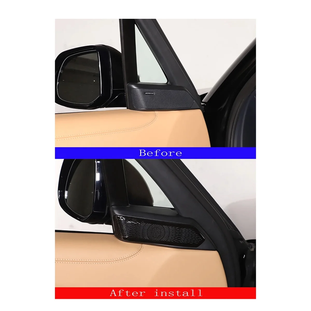 Autocollant décoratif de couverture de haut-parleur de porte, Range Rover Vogue L460 2023