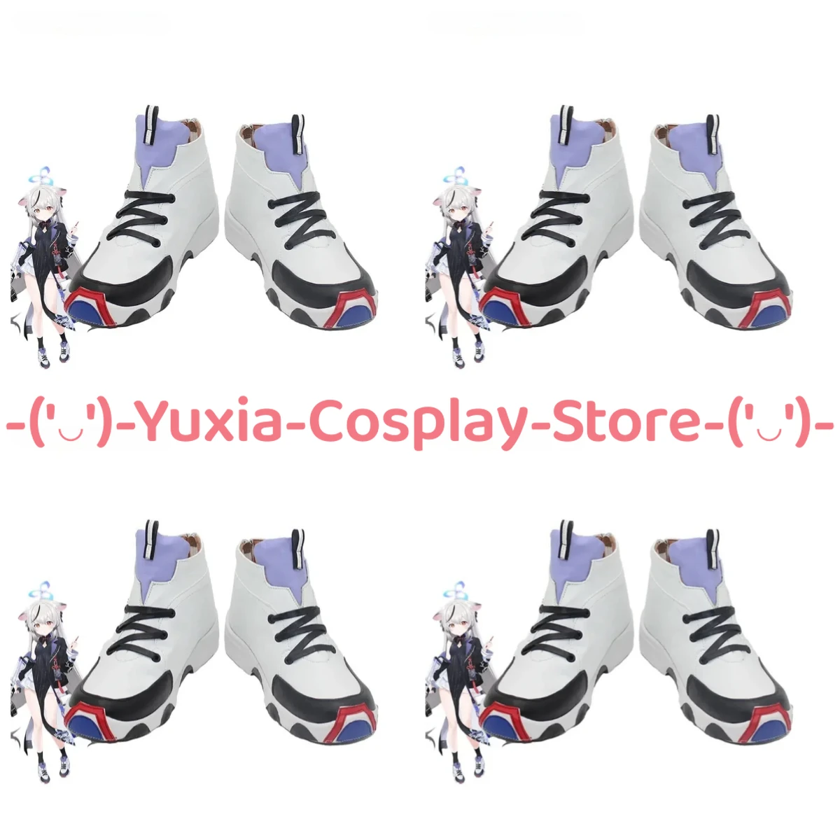 

Yuxiacosplay! Blue Archive Sunohara Kokona Cosplay Shoes Game Character Prop PU Leather Boots Halloween Carnival Party Costume