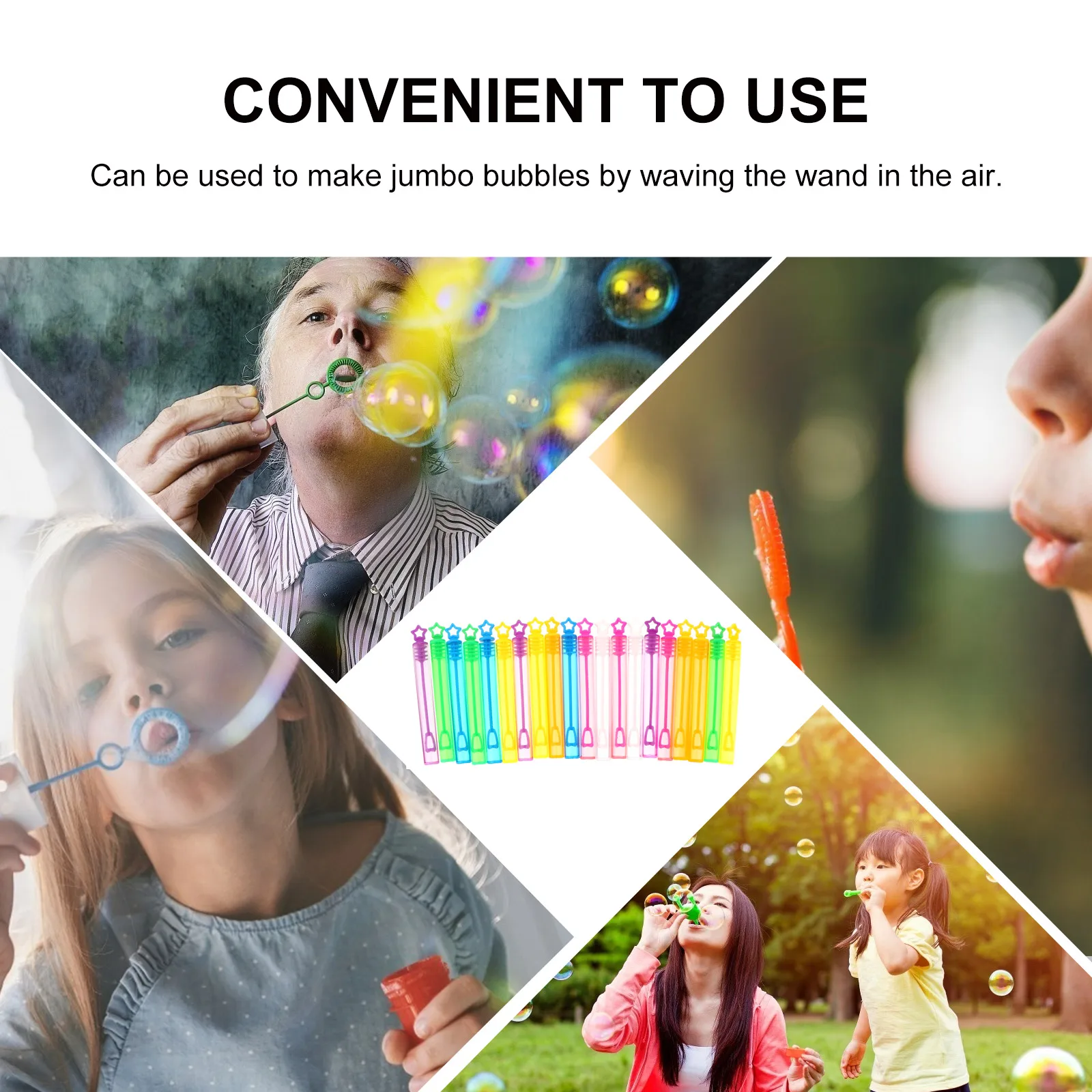 

Empty Bottle of Bubble Tube Wand Tubes Blower Maker Toys Mini Wands Blowing Kit Containers Makers Party Favors for Kids