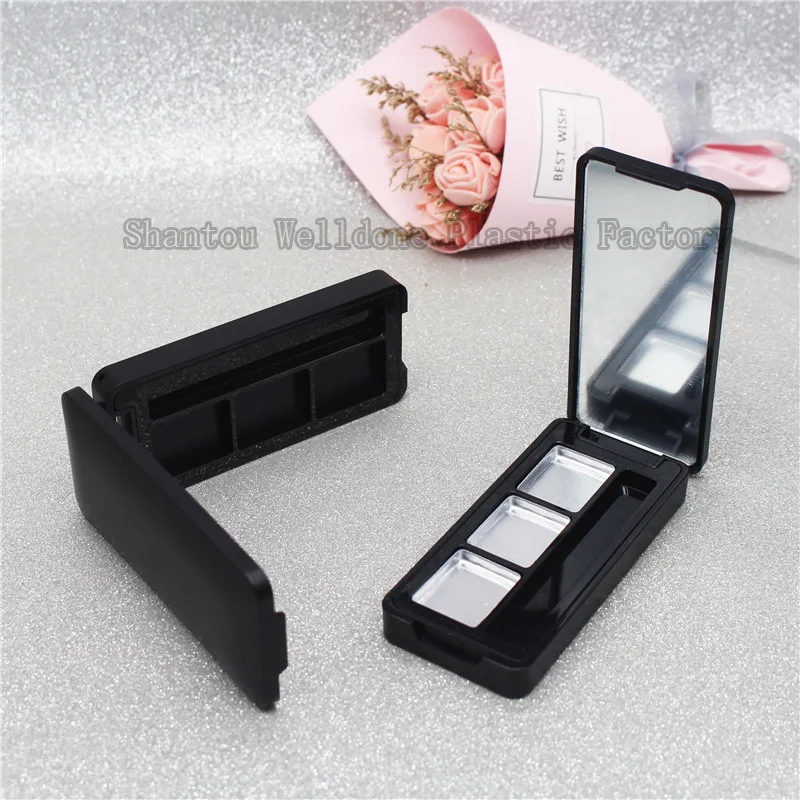 3 color eye shadow tray empty box Concealer   lipstick sample