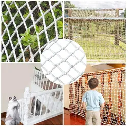 White Nylon Safety Net Construction Flame Retardant Safety Net Workplace Fall Protection Net Isolation Fence