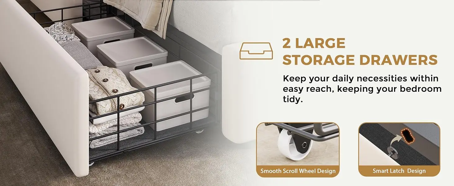 2 Storage Drawers