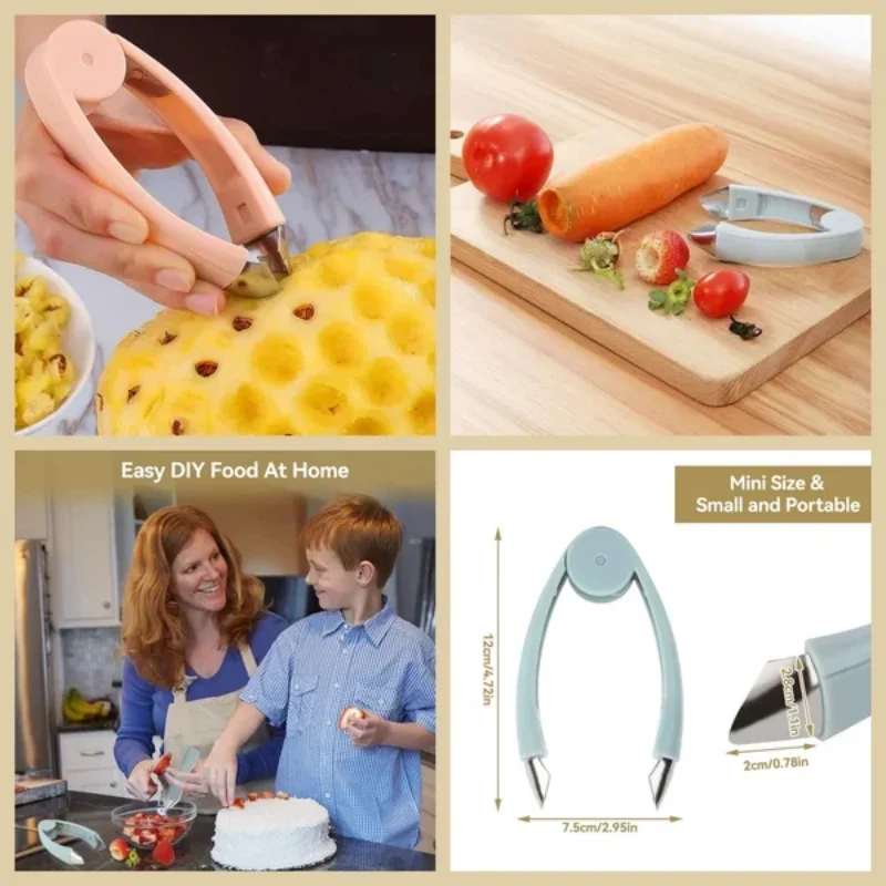 Multifunctional Pineapple Eye Removerfruit Seed Remover And Peeler Stainless Steel Eye Gouge Clip Pineapple Eye Seed Remover